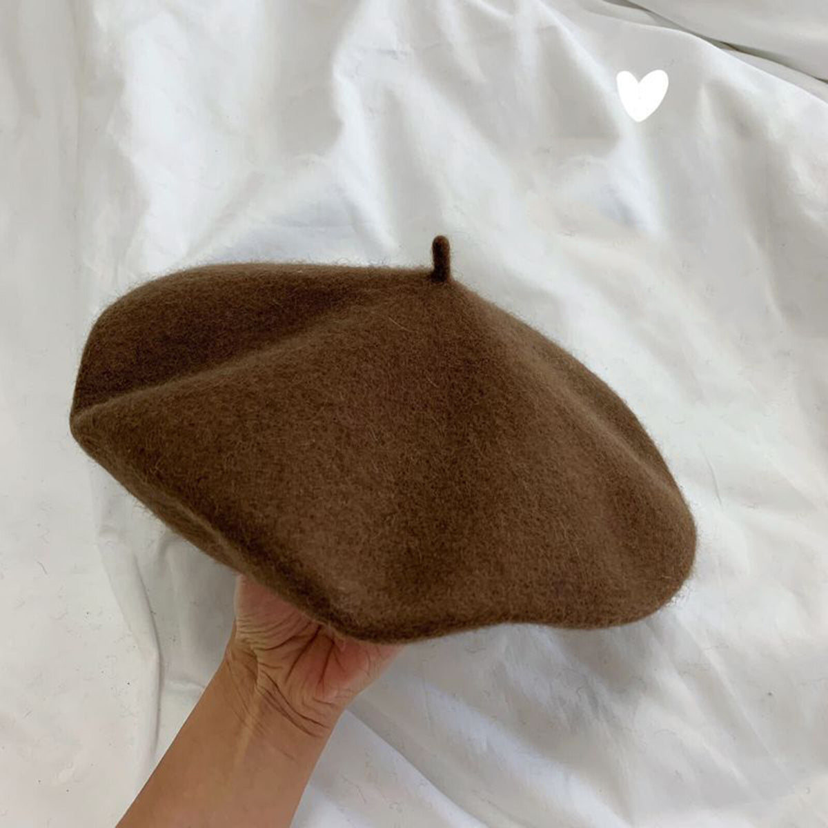 Women Casual Wool Beret Hat - Elegant French Style Solid Color Accessory