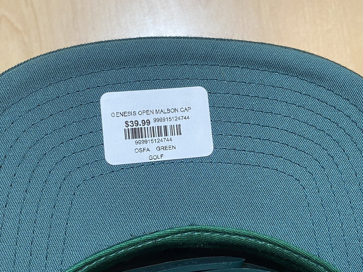 Golf Hat with Tags - Green Pacific Palisades Riviera Tournament Cap