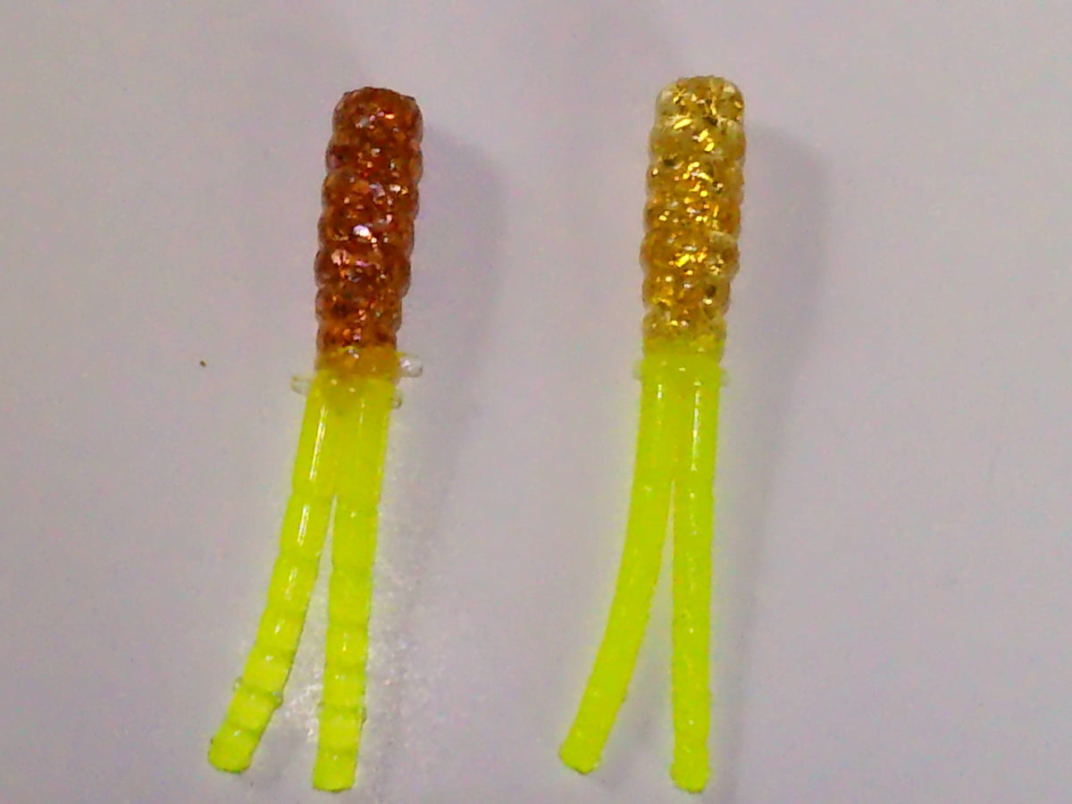 Soft Plastic Fishing Lures Set - 75-2 Inch Crappie Spin Grubs Multiple Colors