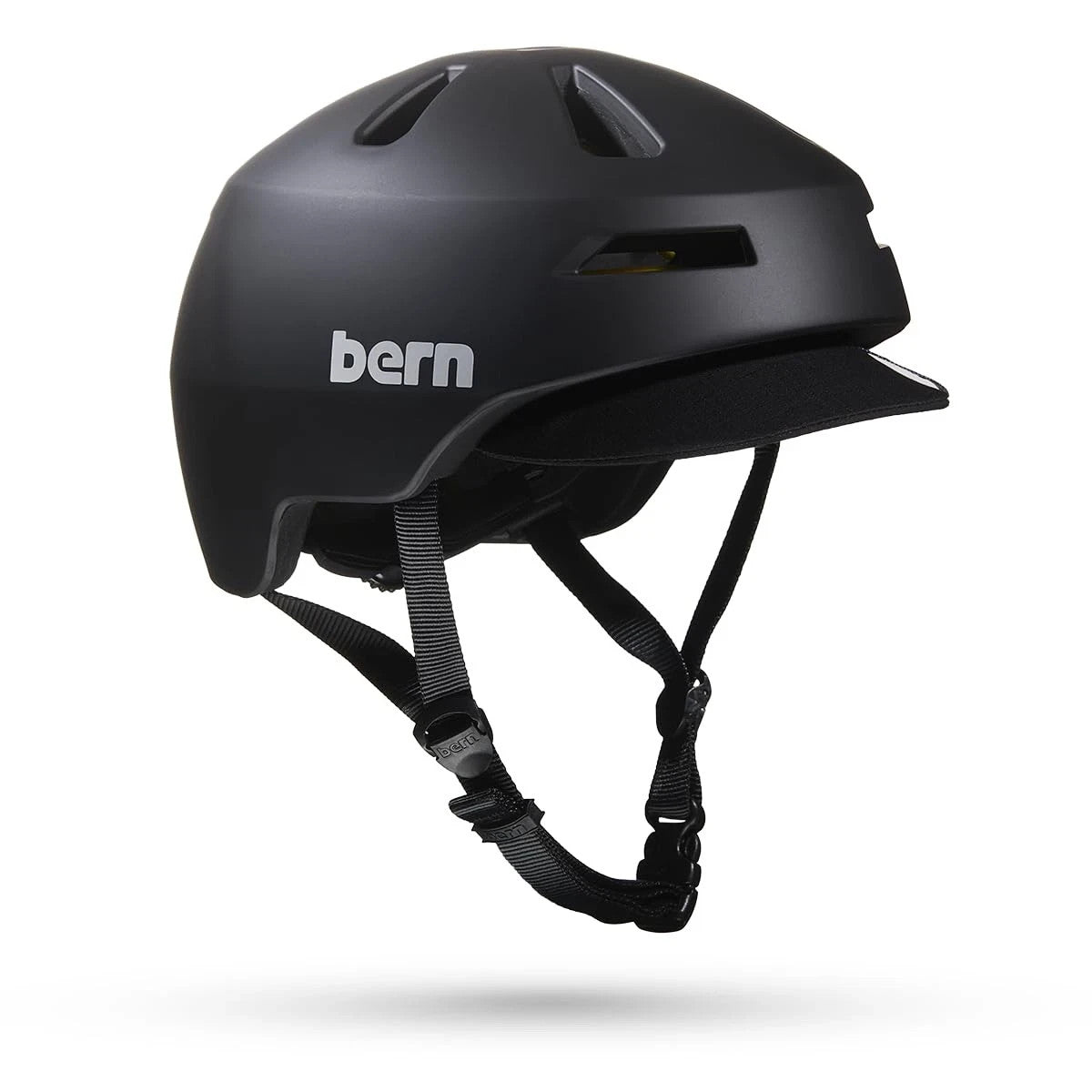 Adult Bike Helmet with Flip Visor - Matte Black, Lightweight, Large