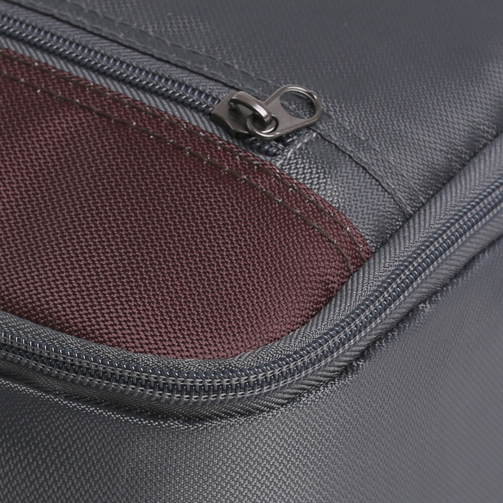 Fishing Reel Storage Case with Adjustable Compartments and Mesh Pockets