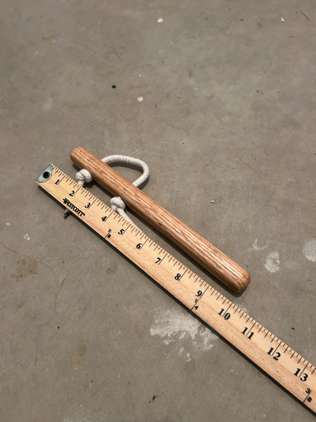 Handmade Japanese Massage Palm Stick for Training & Therapy - Oak 10”