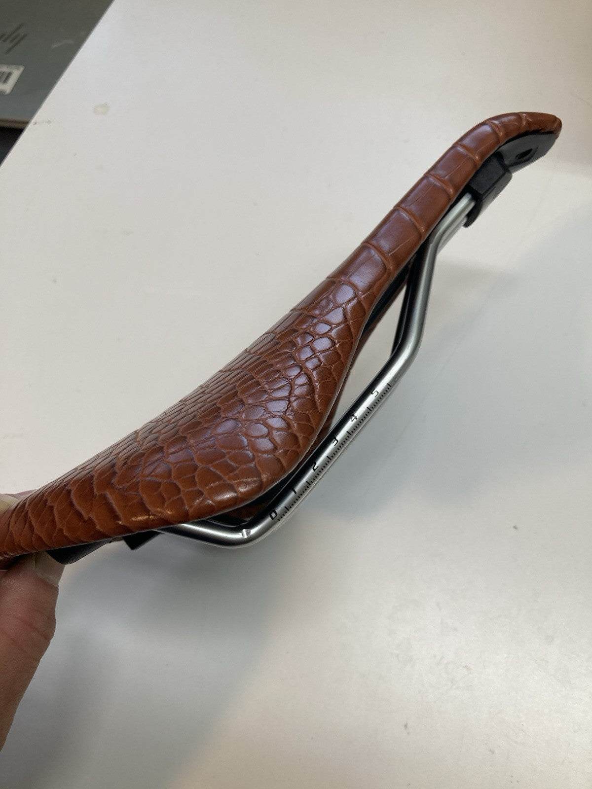 Bike Saddle - 160mm x 250mm Leather-Style Road Gravel Mountain Seat