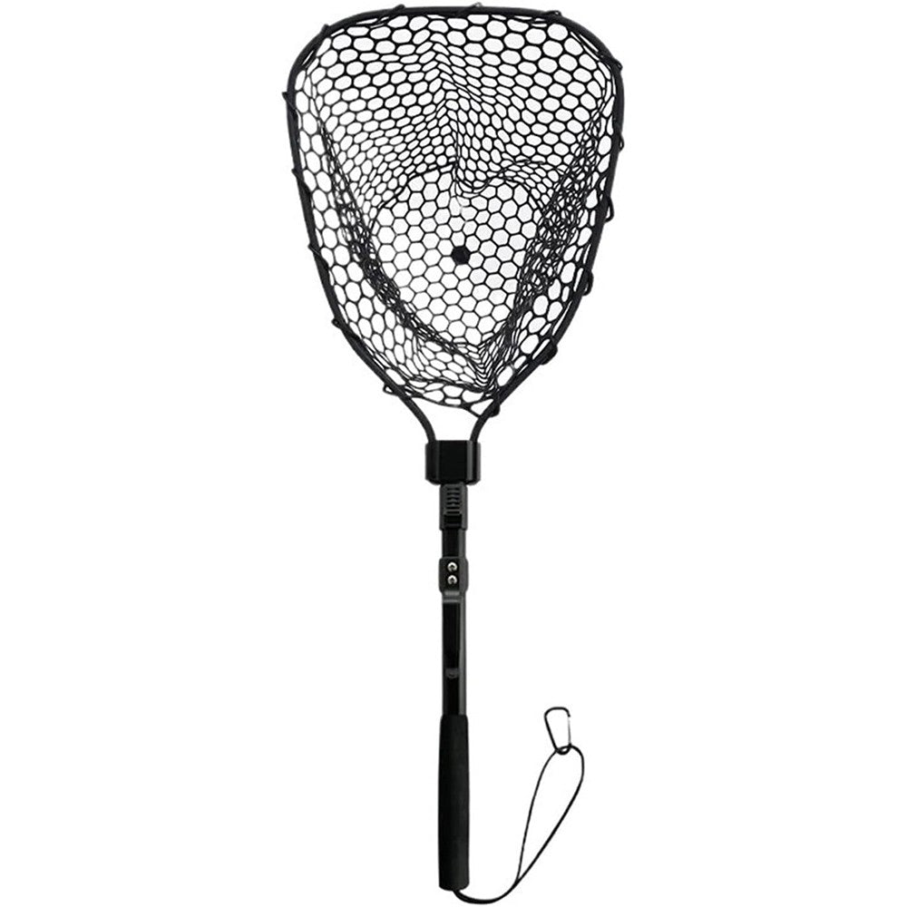 Fly Fishing Landing Net with Soft Rubber Mesh – Lightweight, Collapsible, Durable
