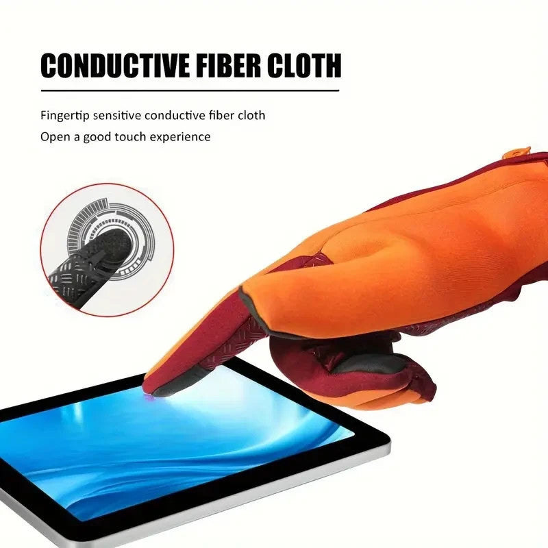 Winter Touchscreen Gloves Men Women Windproof Thermal Cycling Driving