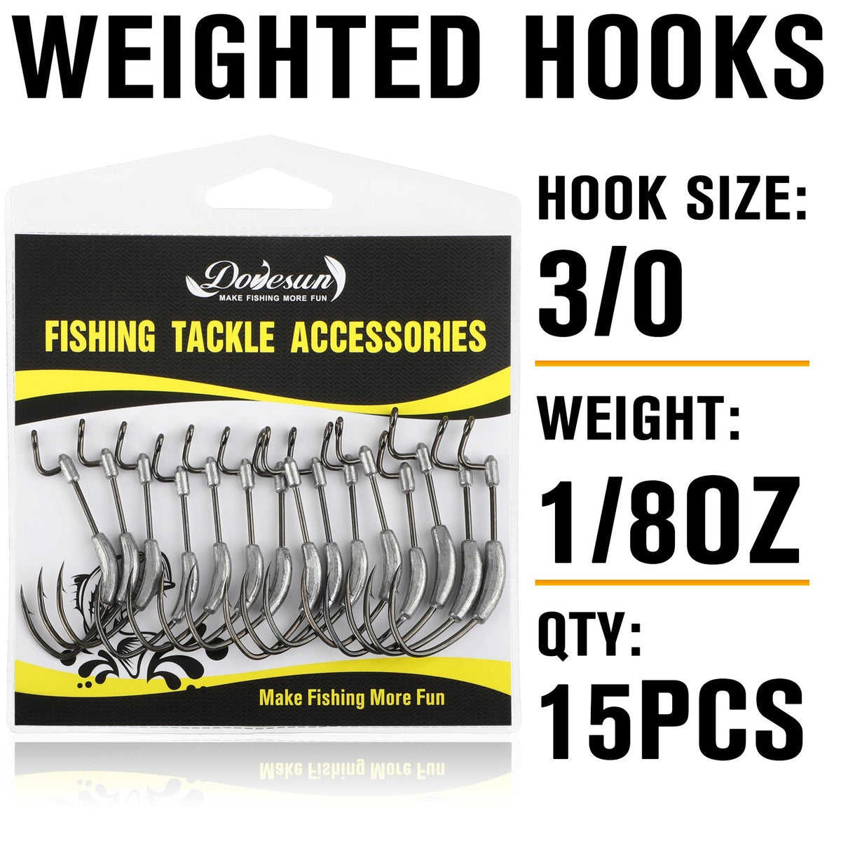 Weighted Swimbait Hooks Kit for Weedless Fishing - Multiple Sizes