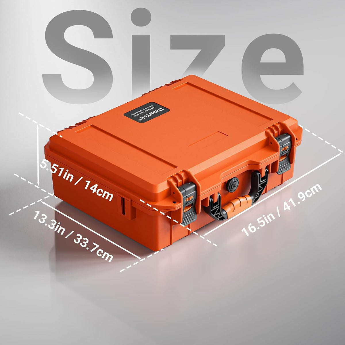 Travel Hard Case for Starlink Mini Kit with Tripod - Waterproof Orange