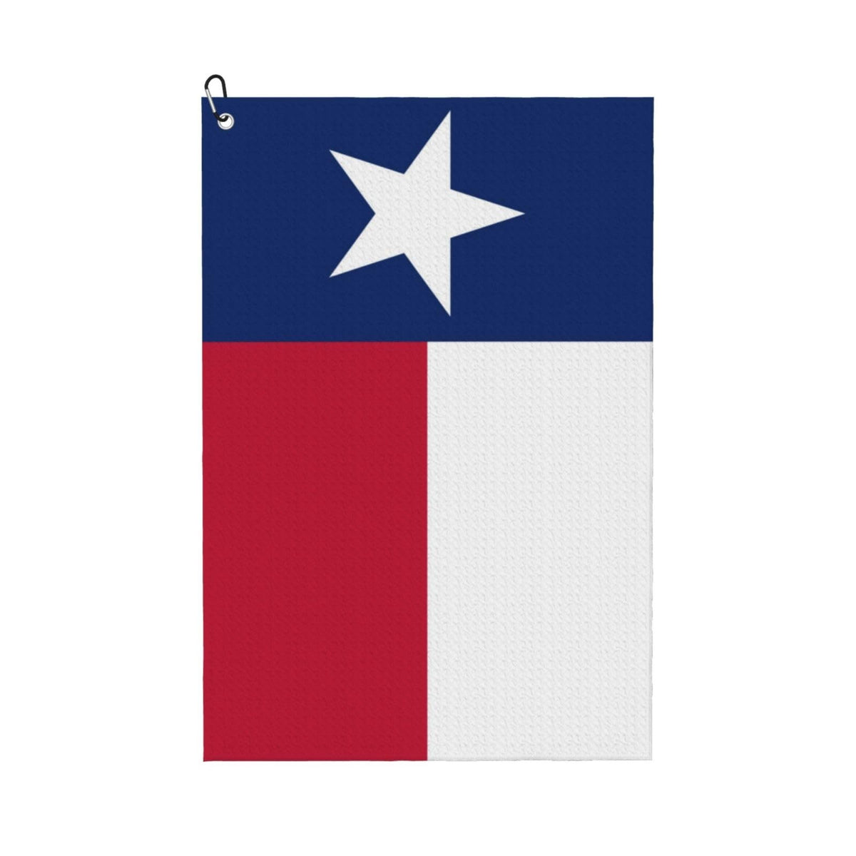 Texas Flag Golf Towel Microfiber Golf Accessory with Carabiner - 24x16 Inches