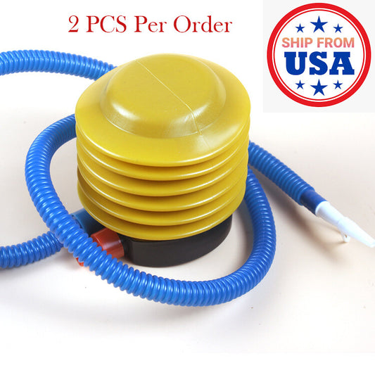 Foot Pump for Inflatable Pools Balls Balloons - Portable Air Pump Set