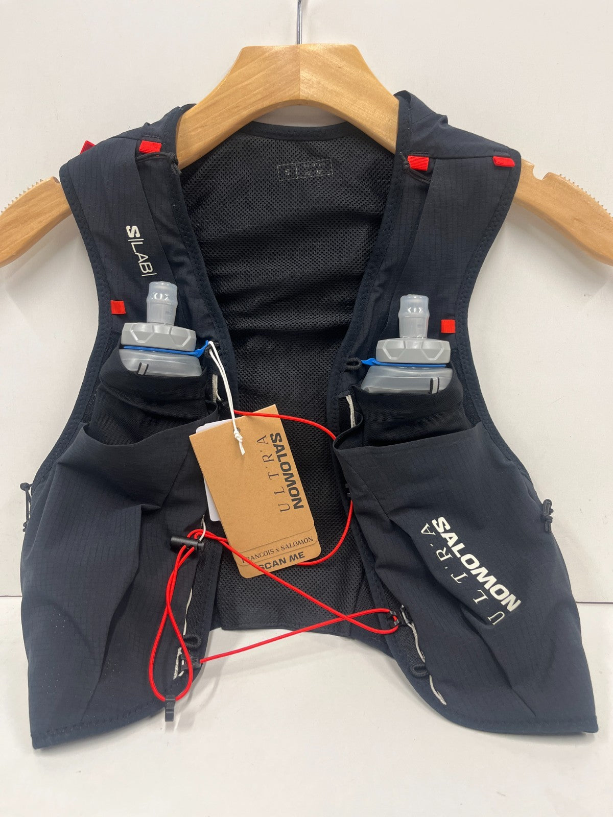 Salomon S/Lab Ultra 10 Hydration Vest with Flasks Unisex Outdoor Running Backpack