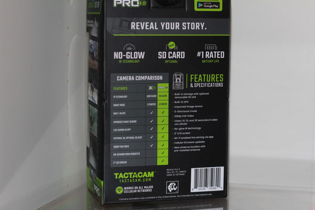 Cellular Trail Camera with 1920x1080 Display Waterproof Wildlife Monitoring