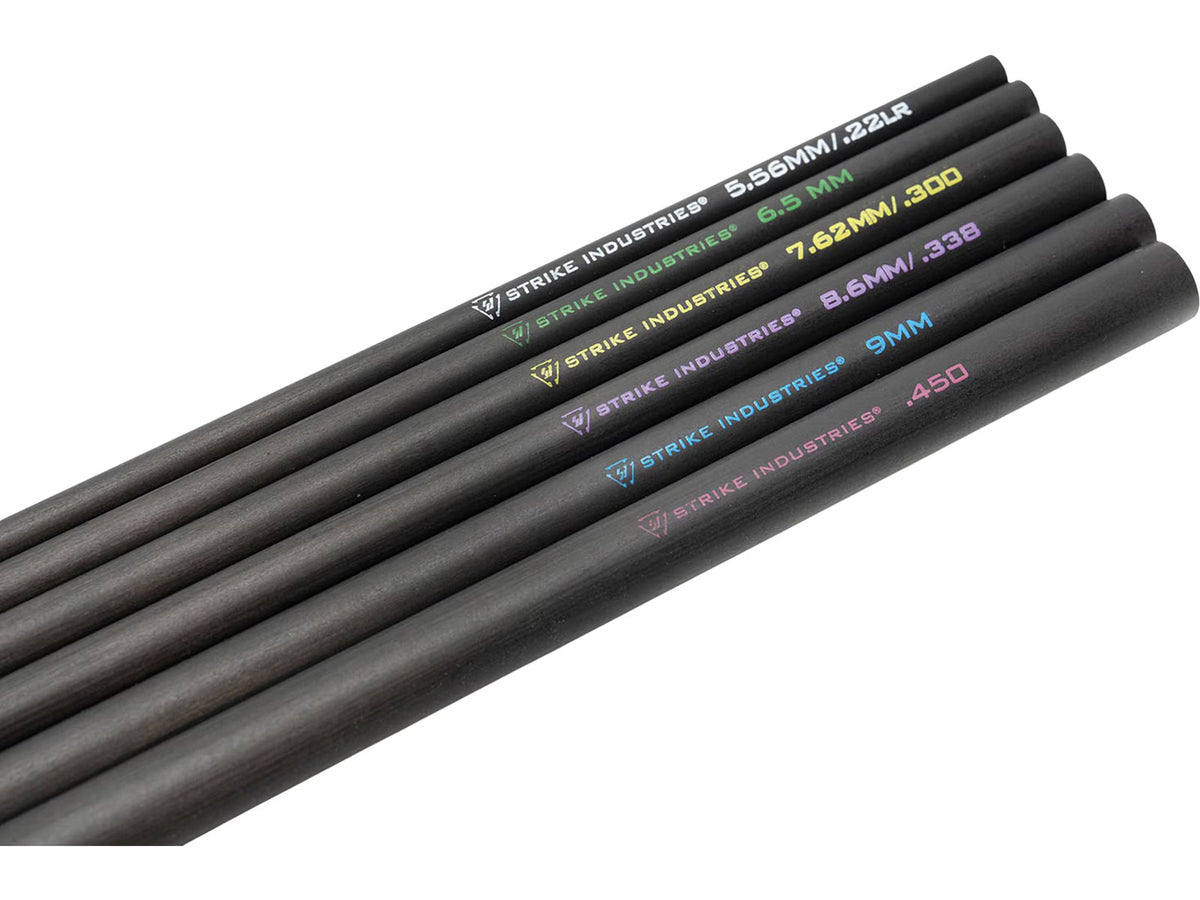 Suppressor Alignment Rod Set for Firearms - Carbon Fiber Caliber Verification