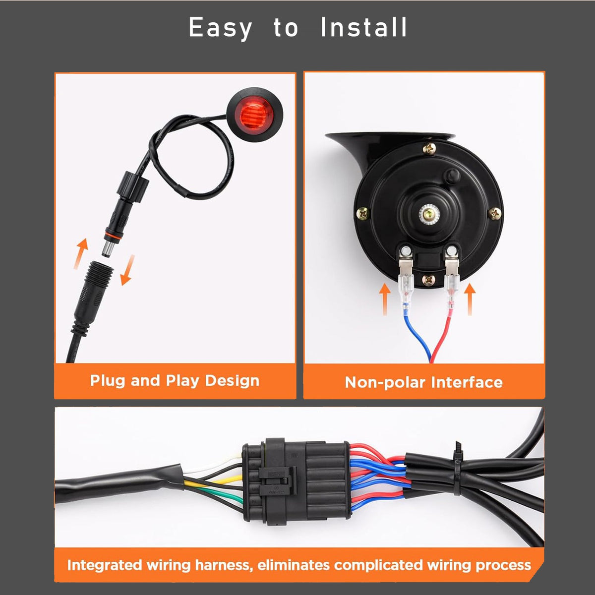 Universal ATV UTV Turn Signal Horn Kit Road Legal with Horn and Lights