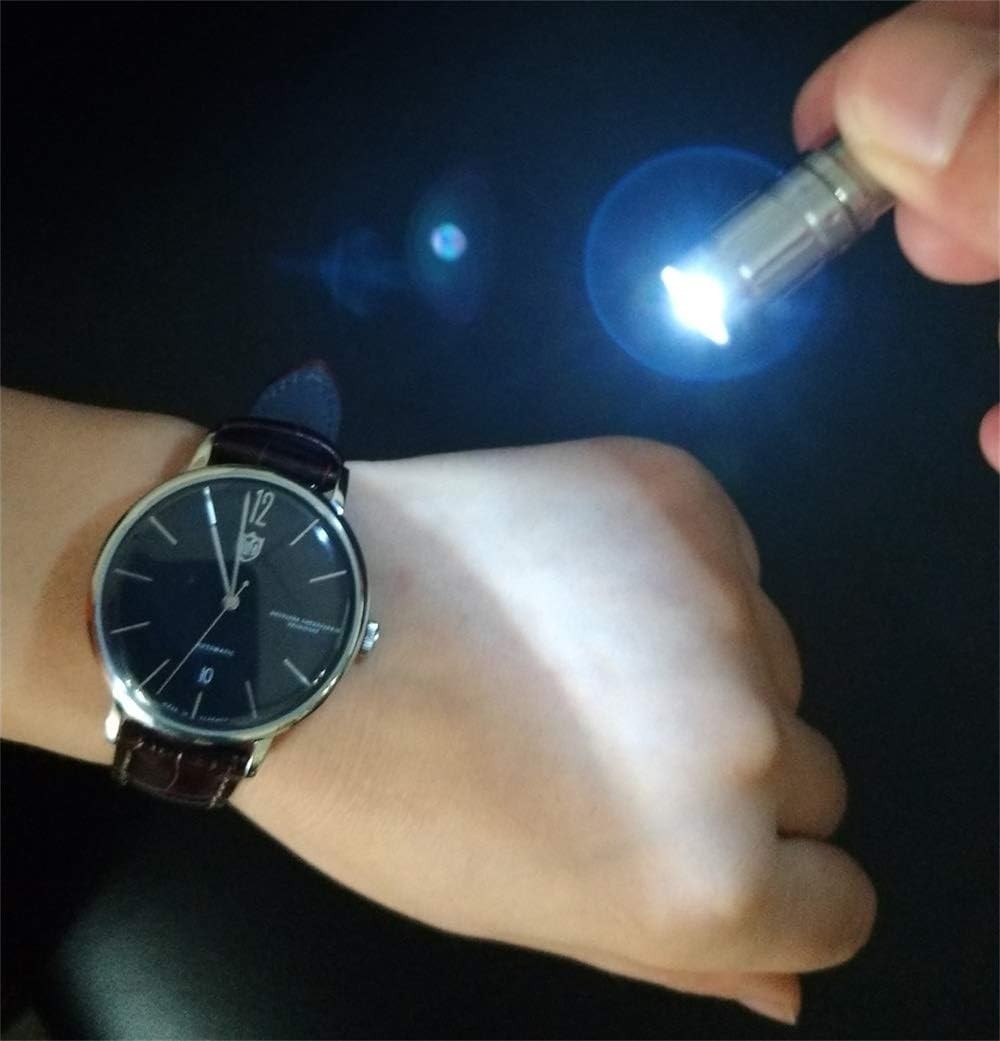 Mini LED Keychain Flashlight - Tiny Portable Safety Light 15 Lumens