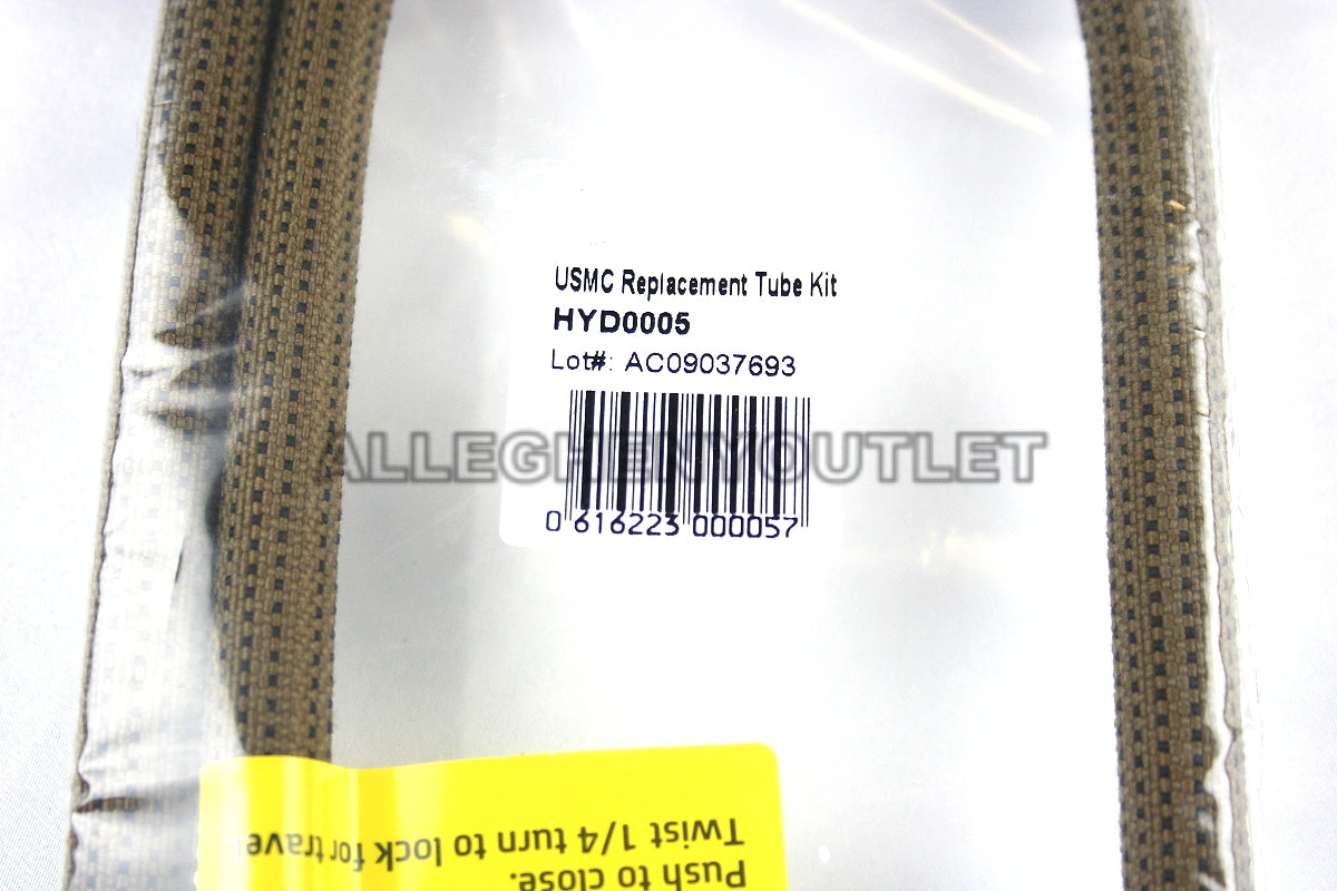Military Hydration Replacement Tube with Storm Push-Pull Valve