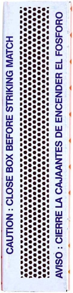 Safety Matches 4 Pack - Large Strike-On-Box Wooden Matchsticks for Kitchen