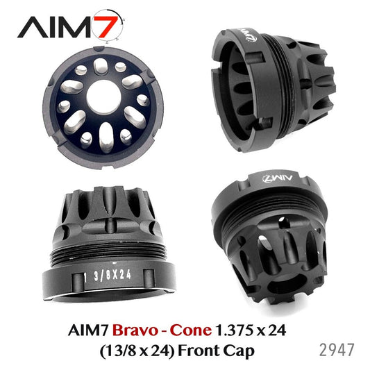Aim7 Bravo Cone 1.375 x 24 Threaded Front Cap for Hub Mounts