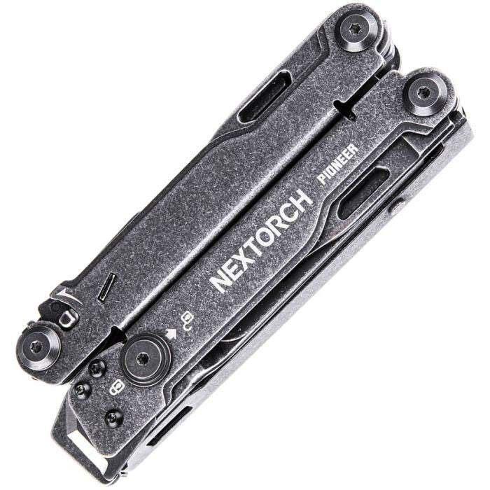 Nextorch Pioneer Multi Tool with Black Stainless Handles - Versatile Outdoor Gear
