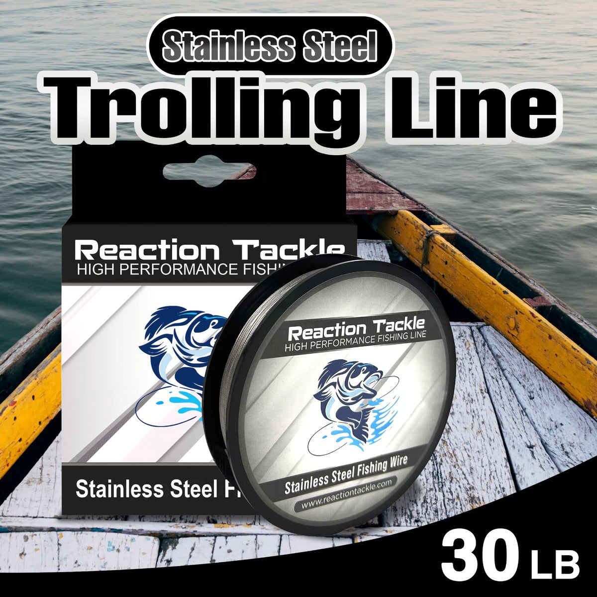 Stainless Steel Trolling Fishing Line 30LB - Marine-Grade Durable Wire
