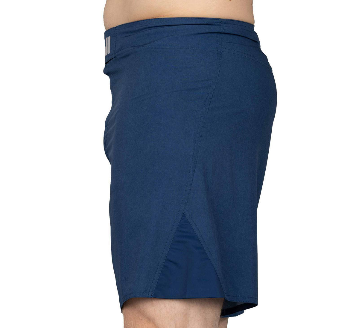 Grappling Fight Board Shorts for MMA & BJJ - Navy Blue, Lightweight & Stretchable