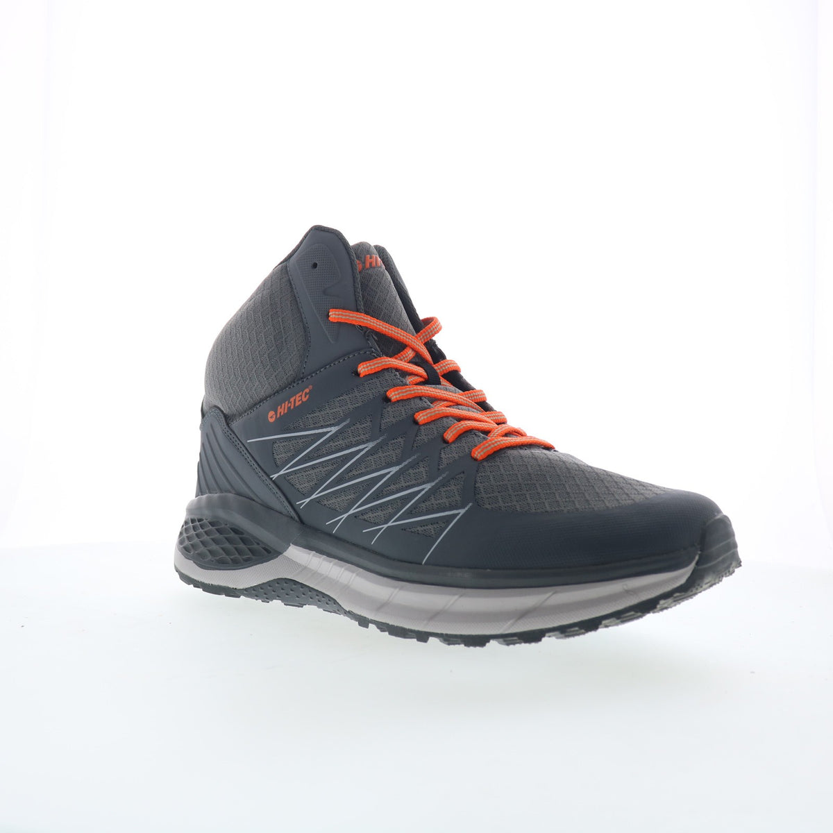 Men's Hiking Boots Waterproof Synthetic Laces Mid-Height Outdoor Footwear