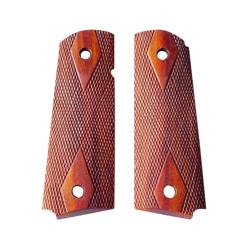 Original Colt 1911 Rosewood Pistol Grips Double Diamond Ambi Cut