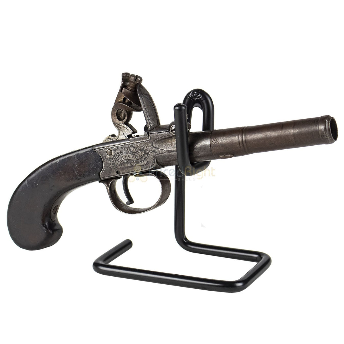 Universal Handgun Display Stand for Semi Auto & Revolver - Powder Coated Steel