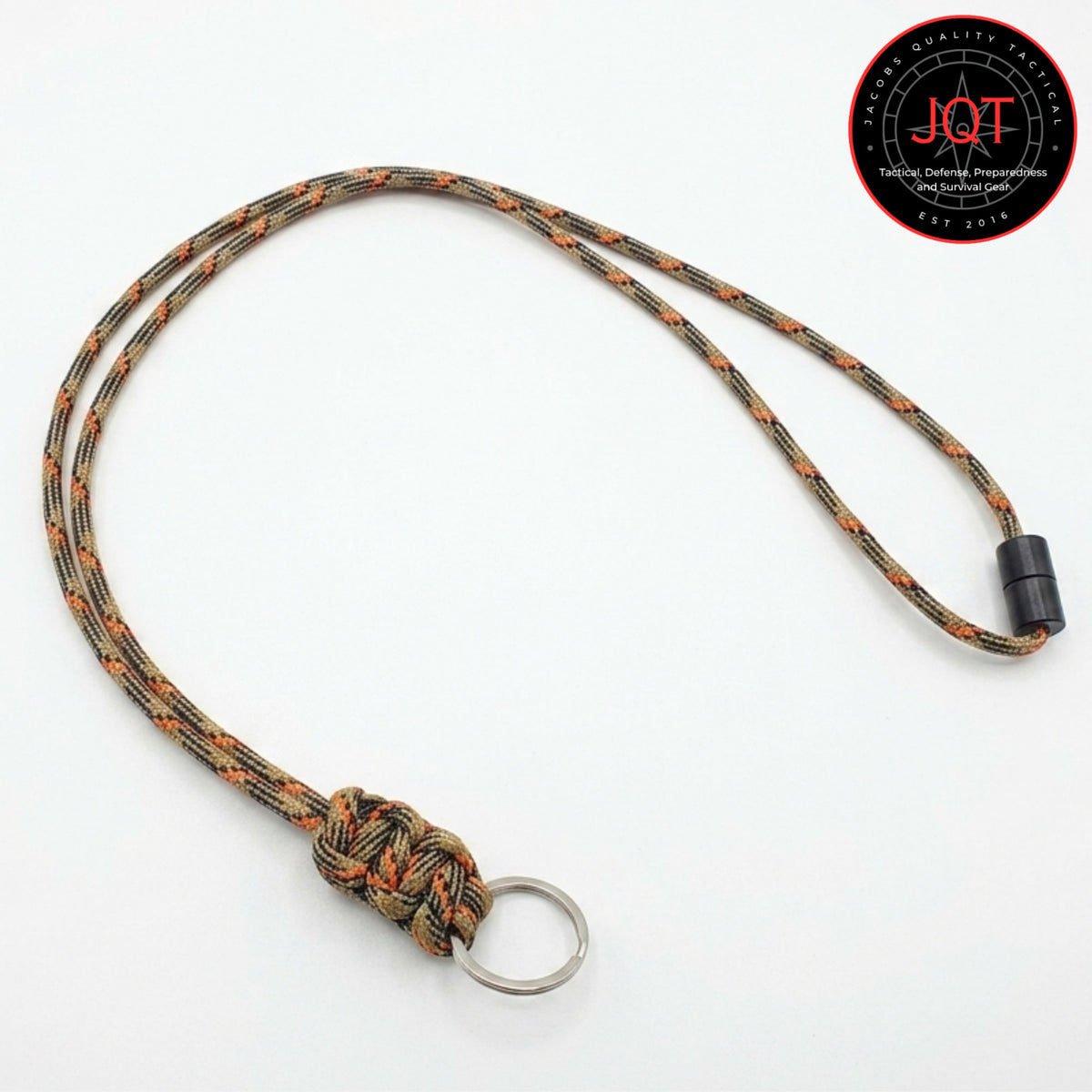 Paracord Neck Lanyard with Safety Breakaway for Keys, Badges, Tools