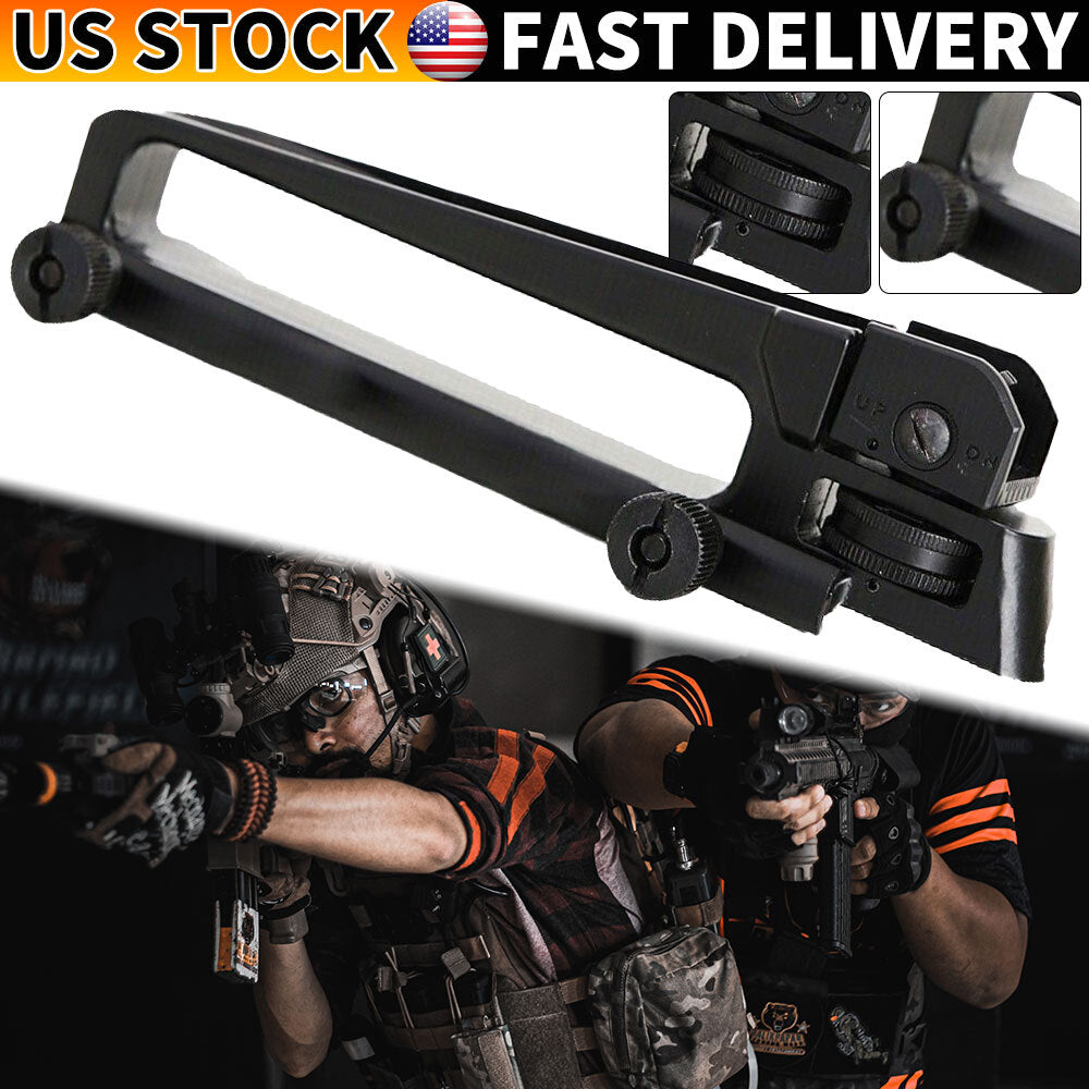 Removable Low Profile Tactical Carry Handle with Adjustable Rear Sight for Rifles