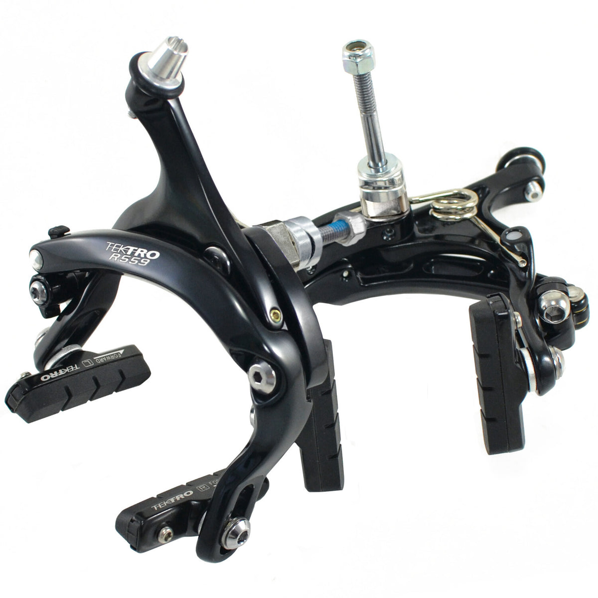 Long Reach Bicycle Brake Caliper Set 53-73mm Nutted Mount Black