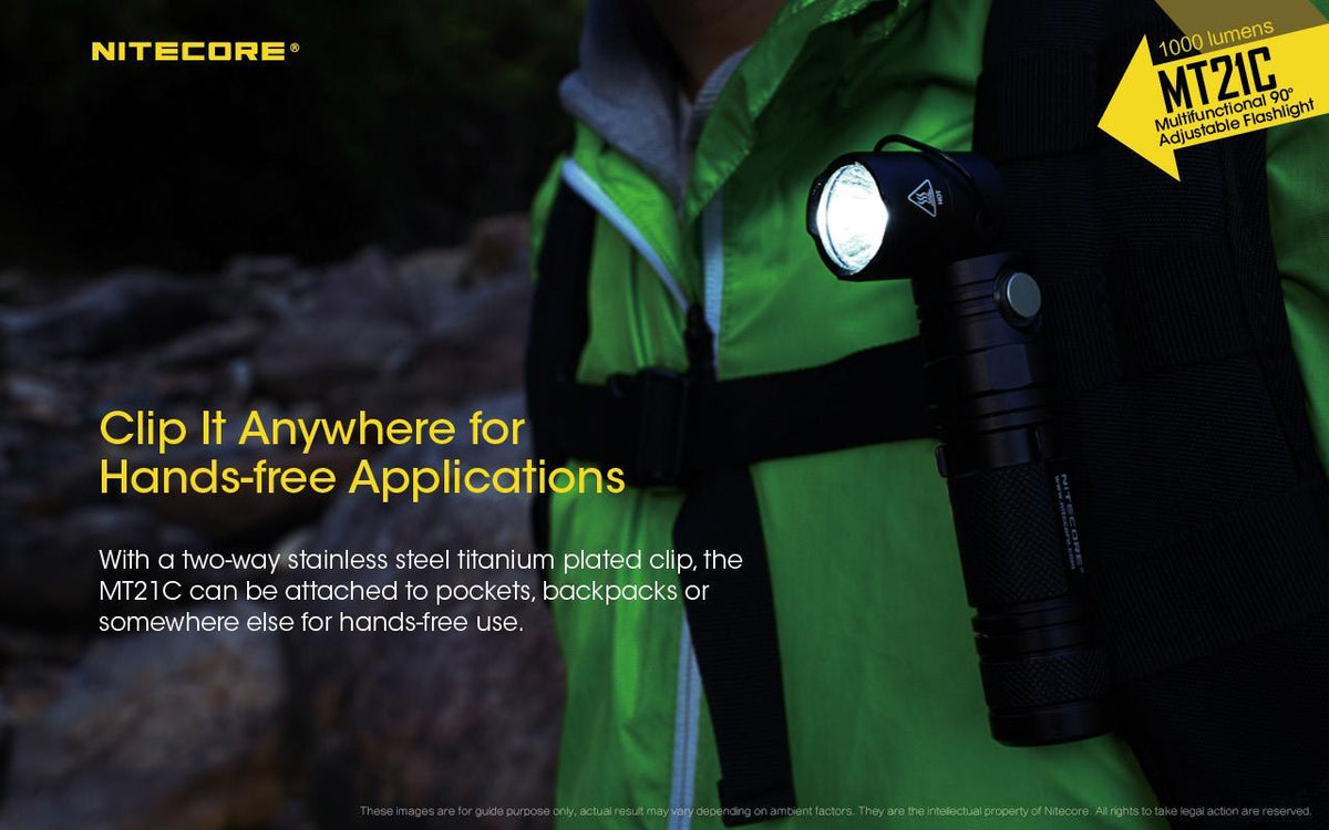 High Lumen Tilt Head LED Flashlight with Batteries, Multi-Mode, 1000 Lumens