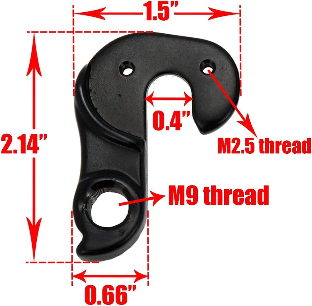 Universal Bike Derailleur Hanger Set - 2 Aluminium Alloy Replacement Parts