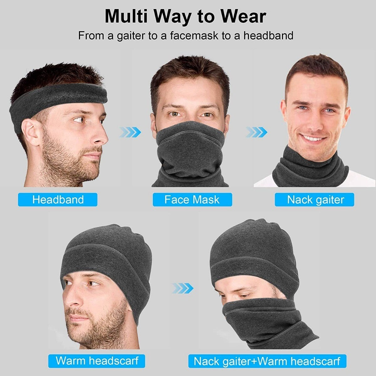 Unisex Breathable Face Cover Neck Gaiter for Cycling and Outdoor Activities