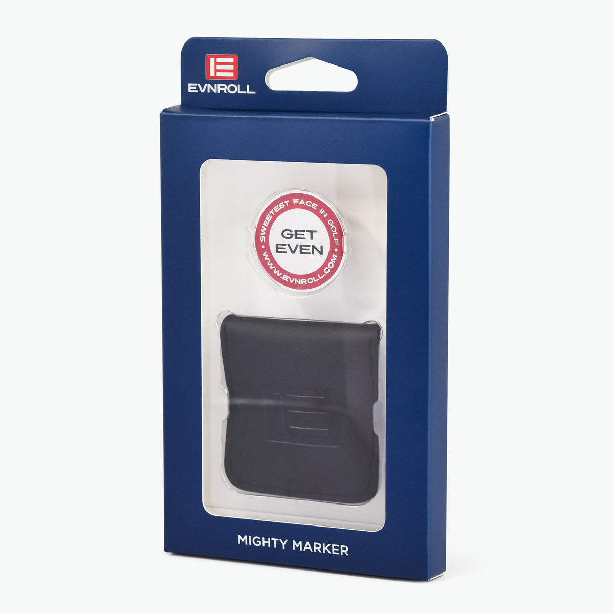 Golf Ball Marker with Leather Pouch - Evnroll Get Even Design