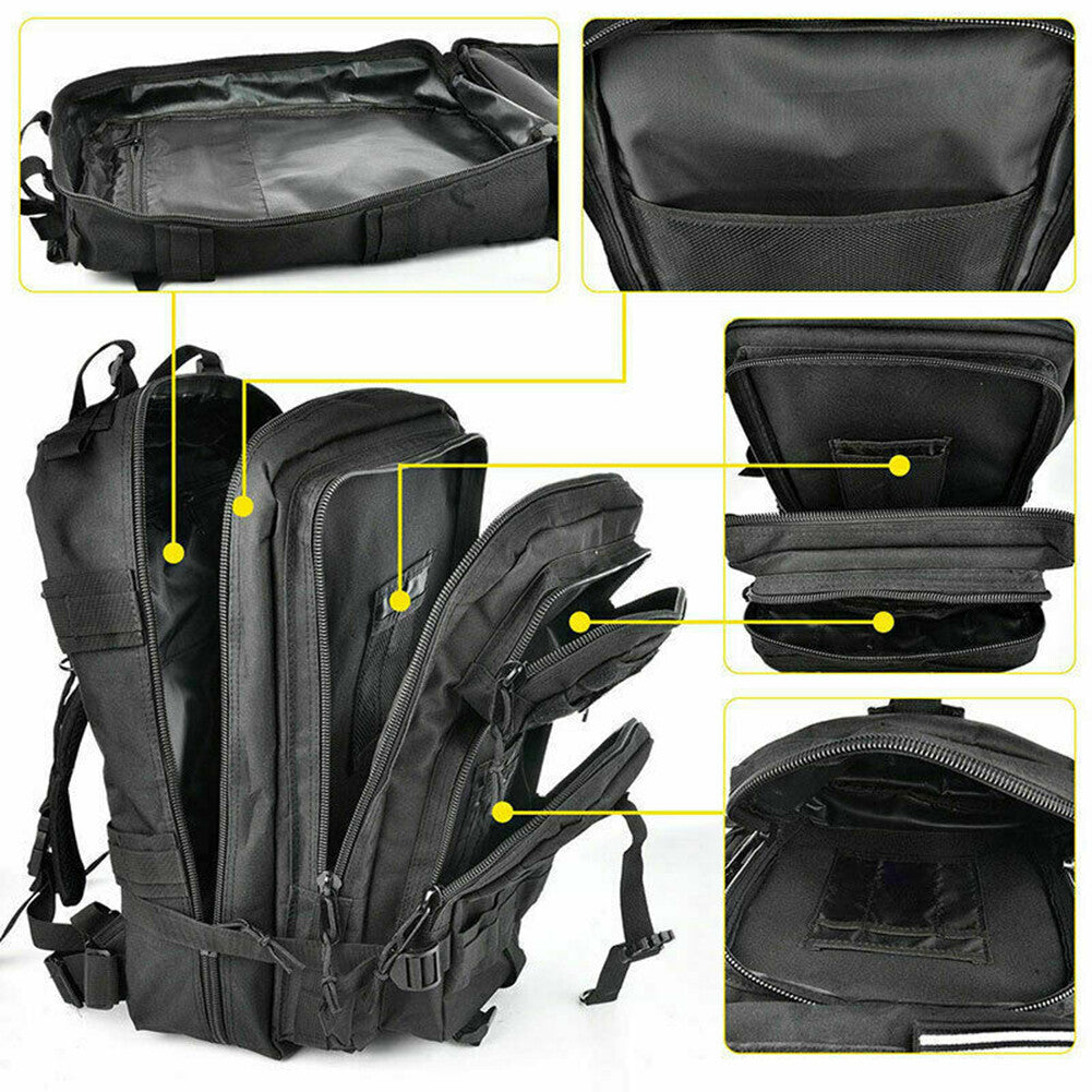 Military Tactical Backpack 30L-70L Large Outdoor Assault Pack with Molle Webbing