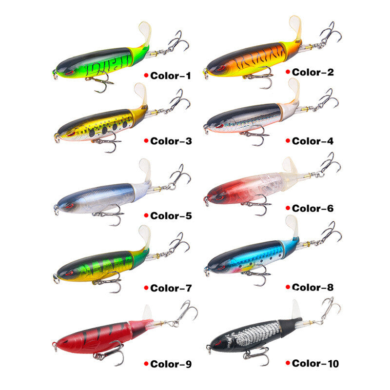 10pcs Hard Fishing Lures Topwater Baits for Freshwater & Saltwater