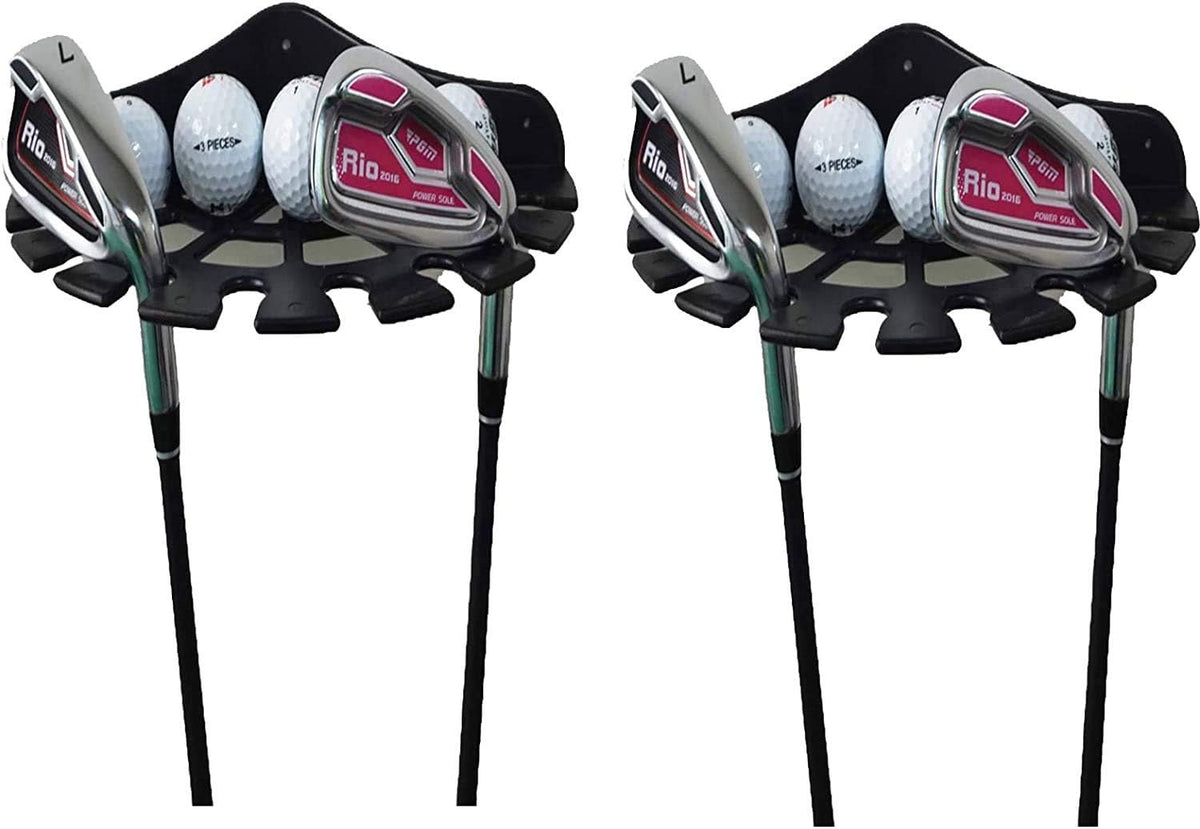 Golf Club Wall Mount Rack 2 Pack Putter Holder Storage Organizer