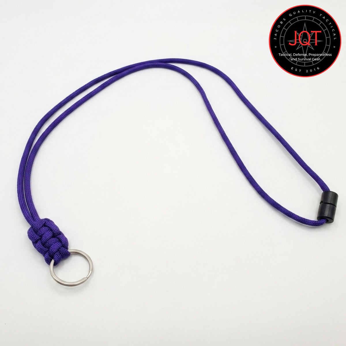 Paracord Neck Lanyard with Safety Breakaway for Keys, Badges, Tools