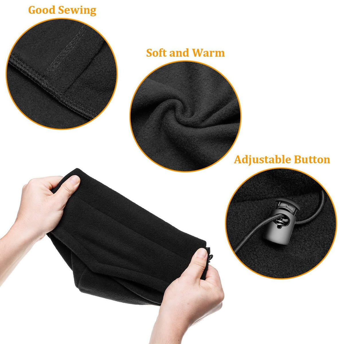 Unisex Fleece Balaclava Face Mask for Cold Weather Outdoor Sports
