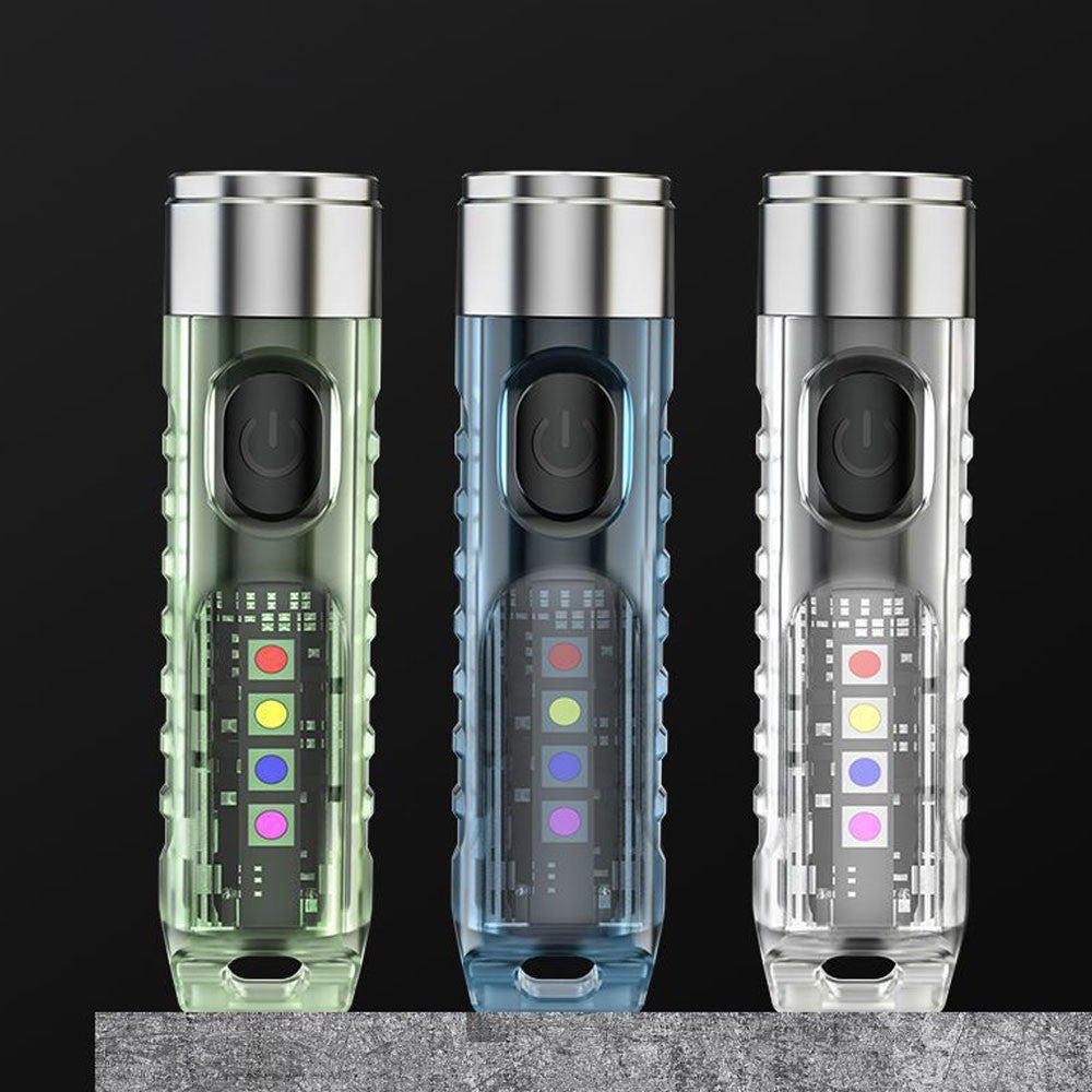 Rechargeable Glow in The Dark Nano Flashlight - Portable Waterproof LED Torch