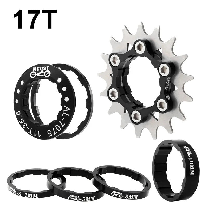 Single Speed Bicycle Cassette Cog 12T-22T Upgrade Kit for MTB & Road Bikes