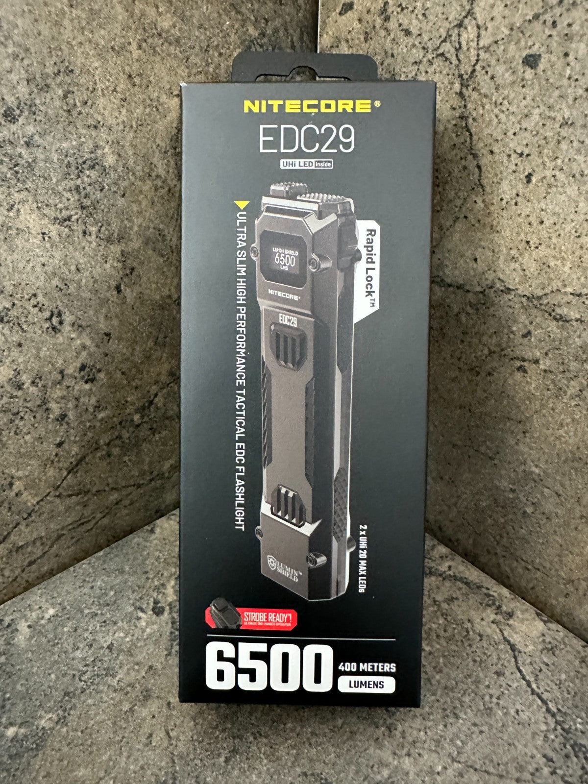 Rechargeable LED Flashlight with USB-C - 6500 Lumens Compact Torch