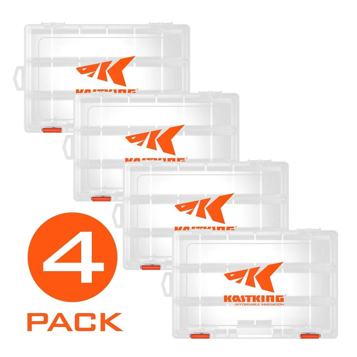 Plastic Tackle Box Set for Fishing Storage - Multiple Sizes & Pack Options