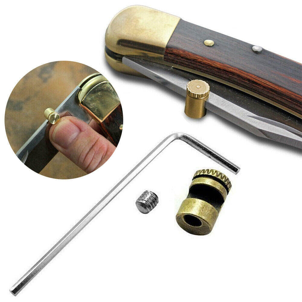 4Pcs Brass Thumb Studs for Folding Knives - Buck 110 & More