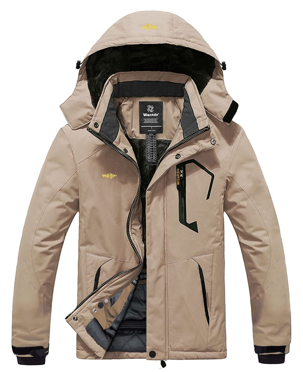 Men's Waterproof Winter Jacket - Warm Ski & Snowboarding Coat with Hood