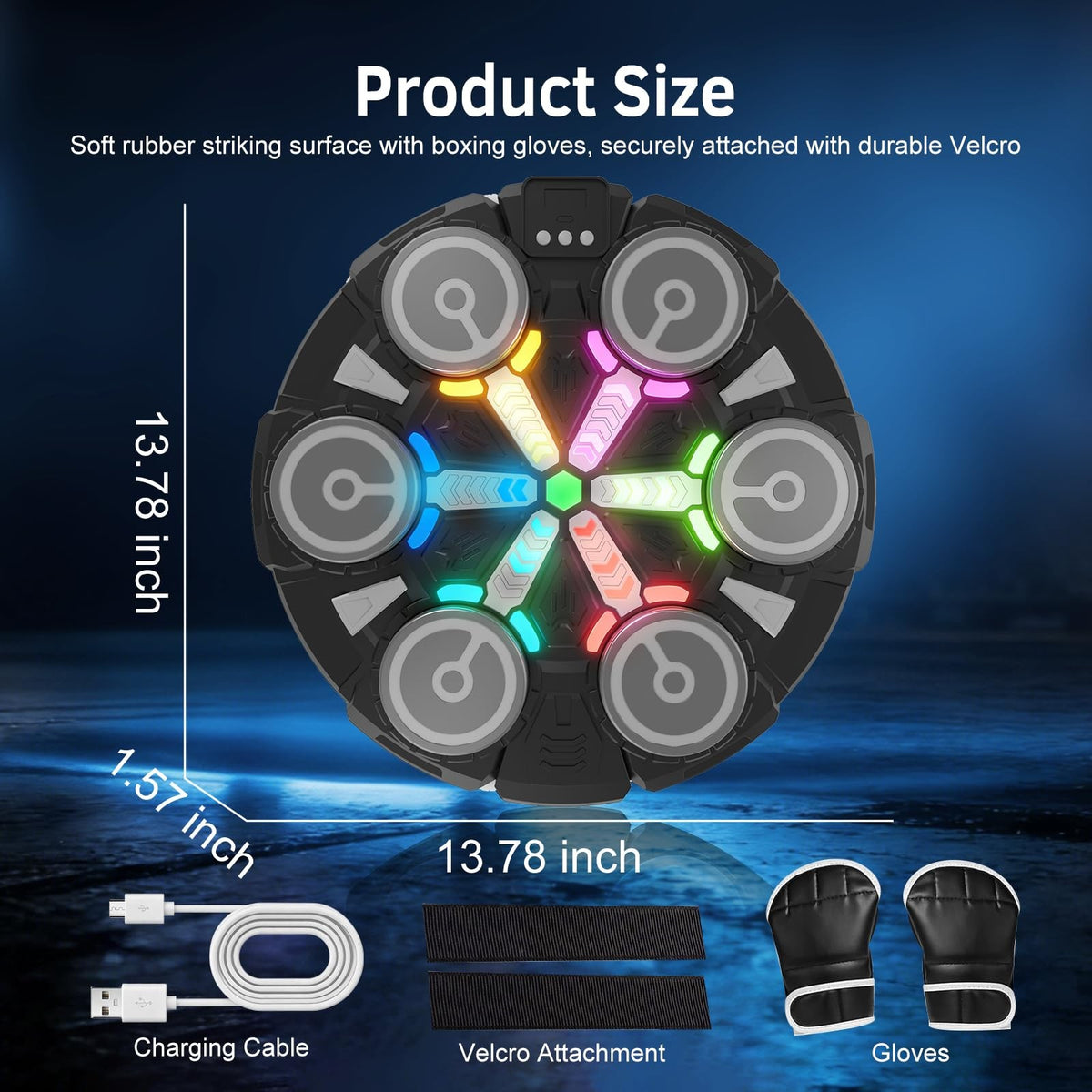 Bluetooth Wall Mounted Boxing Punching Bag Fitness Equipment for Kids Adults