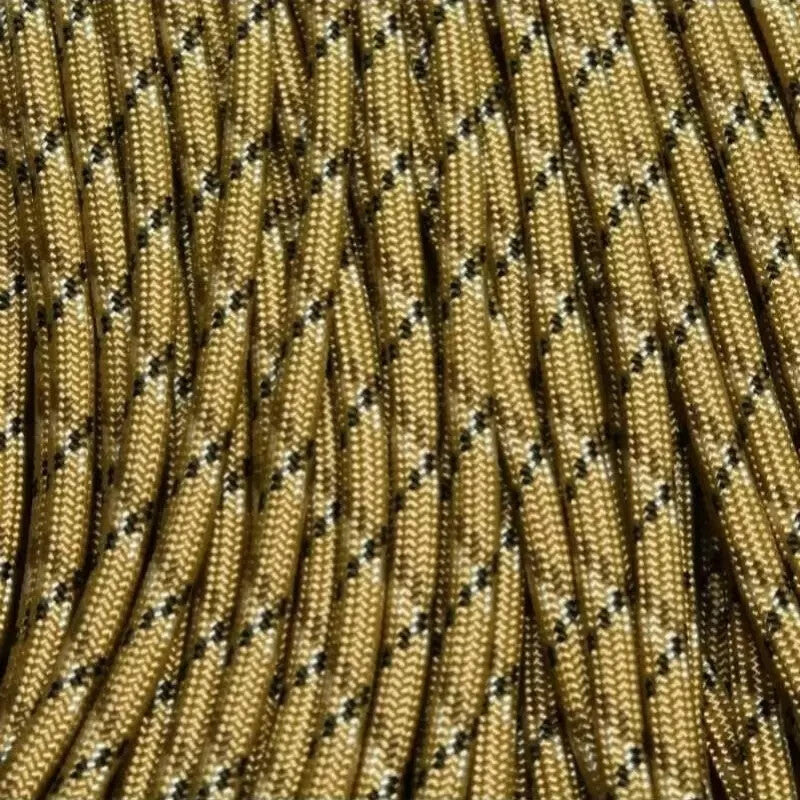Golden Desert Camo Paracord 550 ft Nylon Rope - Made in USA
