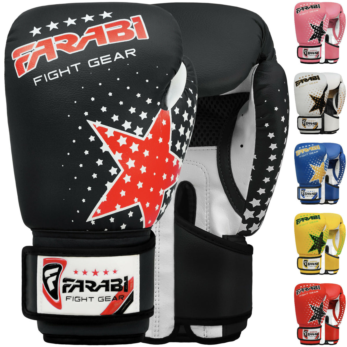 Kids Boxing Gloves Junior Training Sparring Punch Mitts 6oz - Multiple Colors