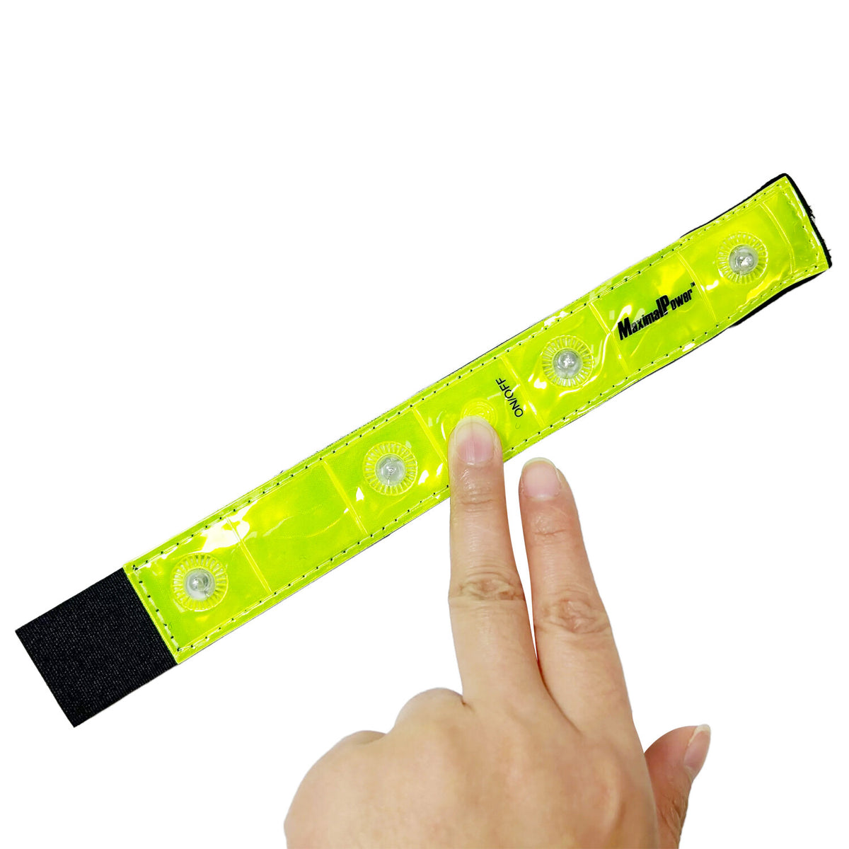 Reflective LED Armbands for Running & Cycling Safety - Pack of 2
