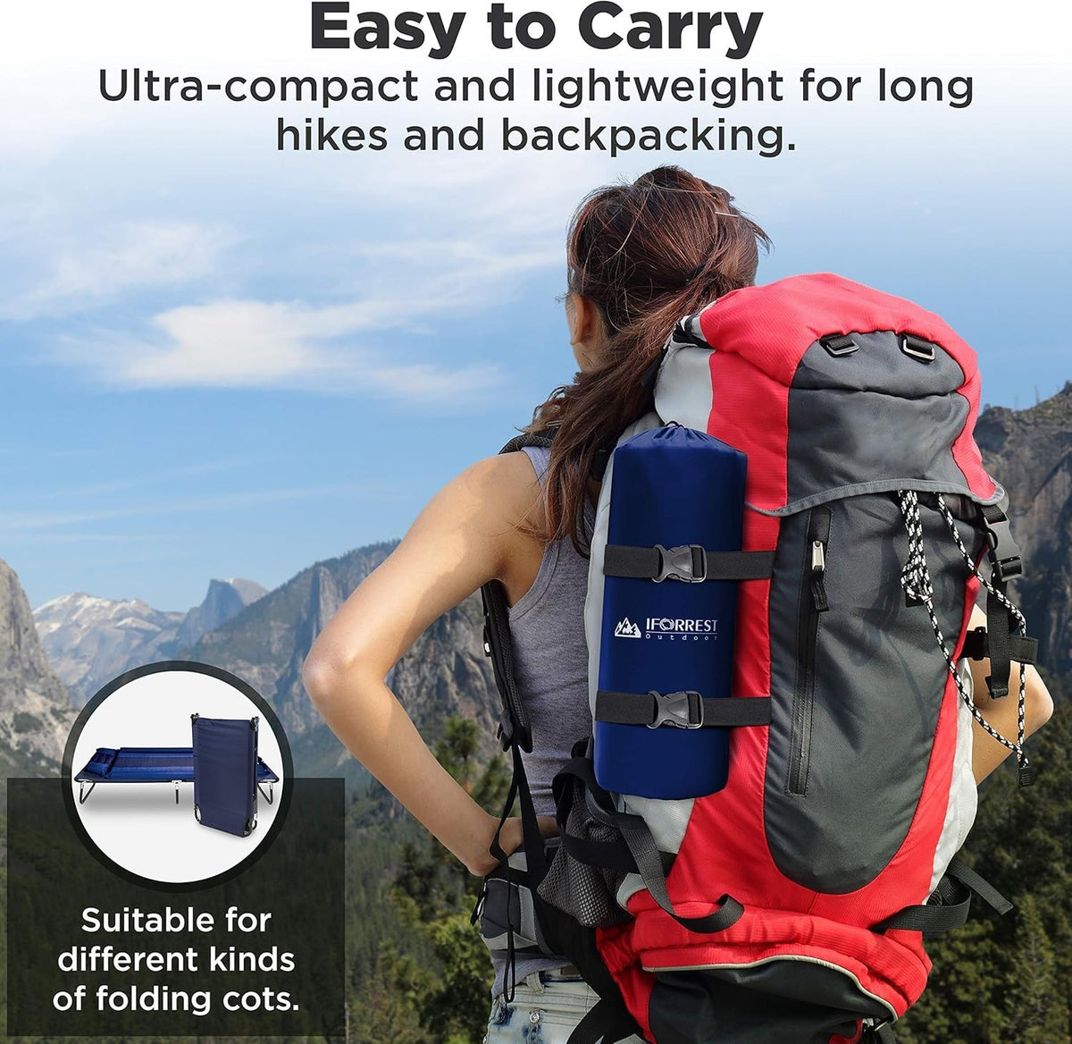 Self-Inflating Camping Sleeping Pad with Pillow & Armrest - Extra Thick 2 Inch